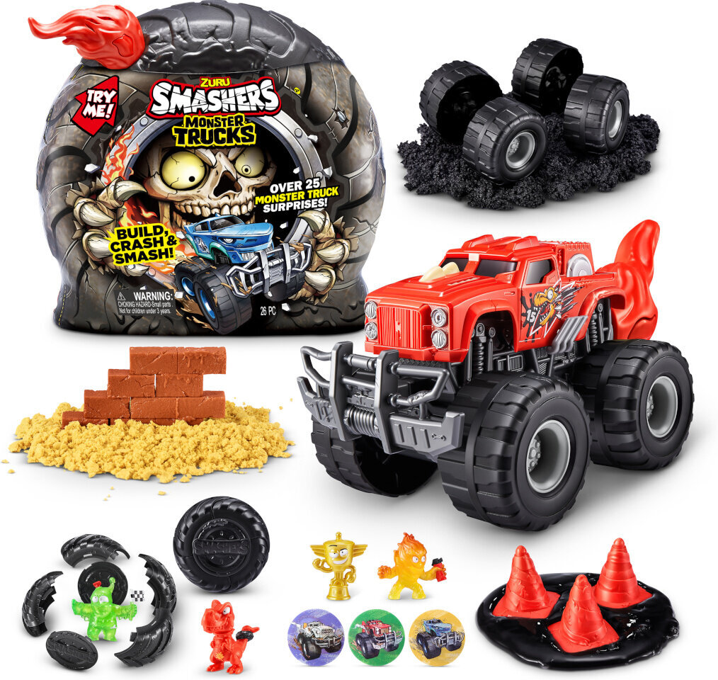 Automobilių žaidimų rinkinys Smashers Monster Truck Surprise S1 kaina ir informacija | Žaislai berniukams | pigu.lt