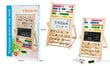 Lavinamoji skaičių ir raidžių dvipusė medinė lenta цена и информация | Lavinamieji žaislai | pigu.lt