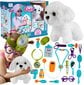 Žaislinis daktaro rinkinys su šuniuku Mažasis veterinaras, 23 vnt kaina ir informacija | Žaislai mergaitėms | pigu.lt