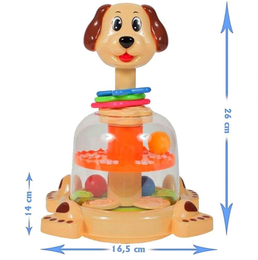 Lavinamasis žaislas kūdikiams Besisukantis šuniukas kaina ir informacija | Žaislai kūdikiams | pigu.lt