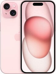Apple iPhone 15 128GB Pink MTP13PX/A цена и информация | Мобильные телефоны | pigu.lt