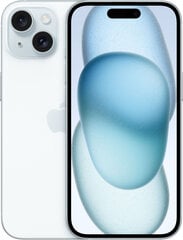 Apple iPhone 15 256GB Blue MTP93PX/A kaina ir informacija | Mobilieji telefonai | pigu.lt