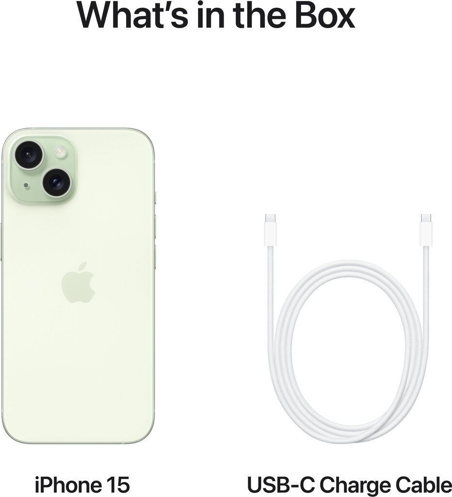 Apple iPhone 15 256GB Green MTPA3PX/A kaina ir informacija | Mobilieji telefonai | pigu.lt