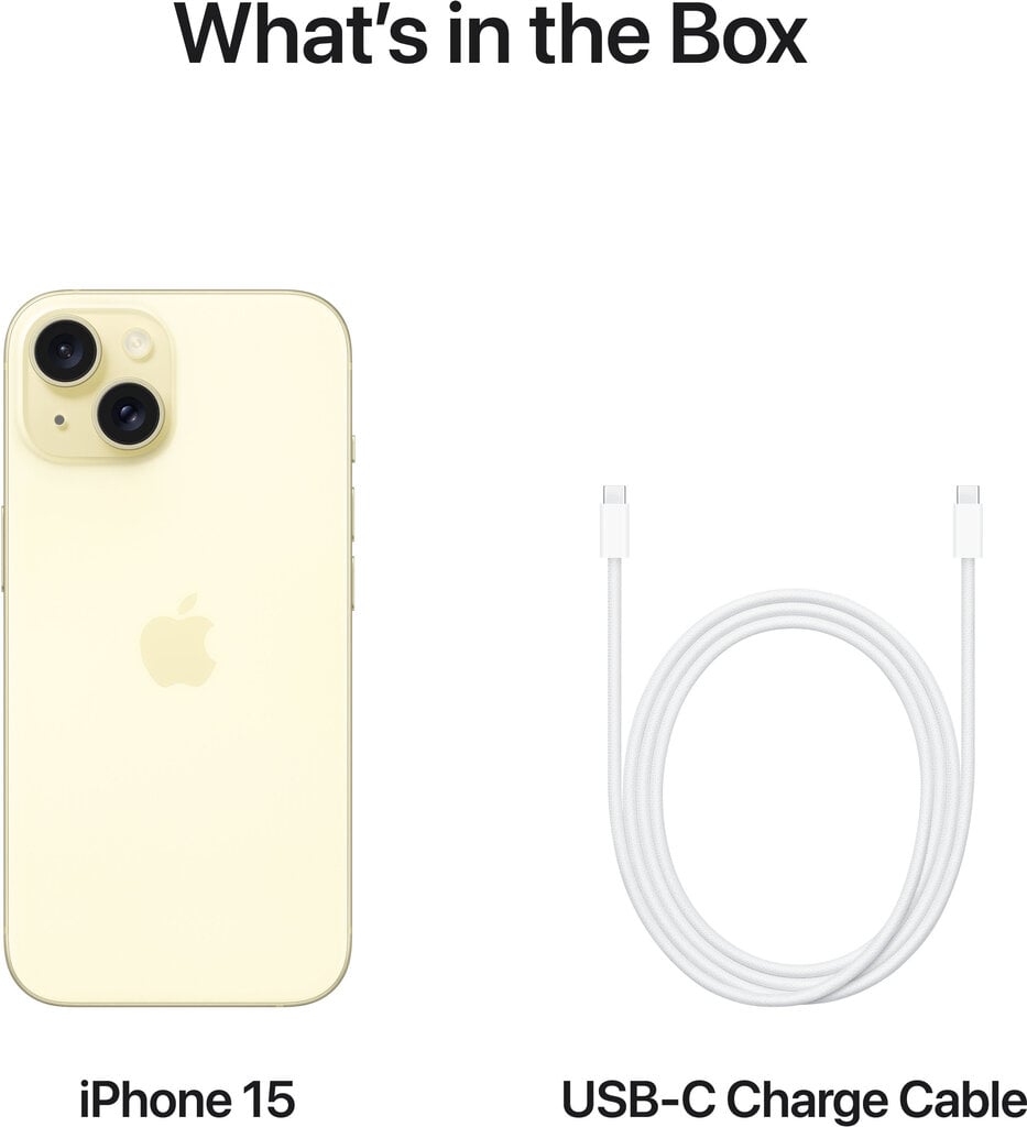 Apple iPhone 15 Plus 128GB Yellow MU123PX/A kaina ir informacija | Mobilieji telefonai | pigu.lt