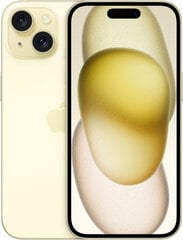 Apple iPhone 15 Plus 512GB Yellow MU1M3PX/A цена и информация | Мобильные телефоны | pigu.lt