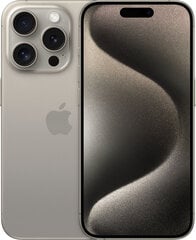 Apple iPhone 15 Pro 128GB Natural Titanium MTUX3PX/A цена и информация | Мобильные телефоны | pigu.lt