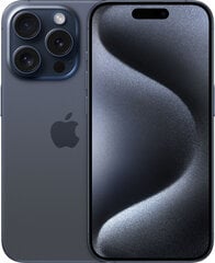Apple iPhone 15 Pro 128GB Blue Titanium MTV03PX/A цена и информация | Мобильные телефоны | pigu.lt