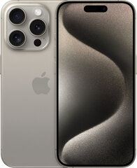 Apple iPhone 15 Pro 5G 8/1TB Natural Titanium MTVF3PX/A kaina ir informacija | Mobilieji telefonai | pigu.lt