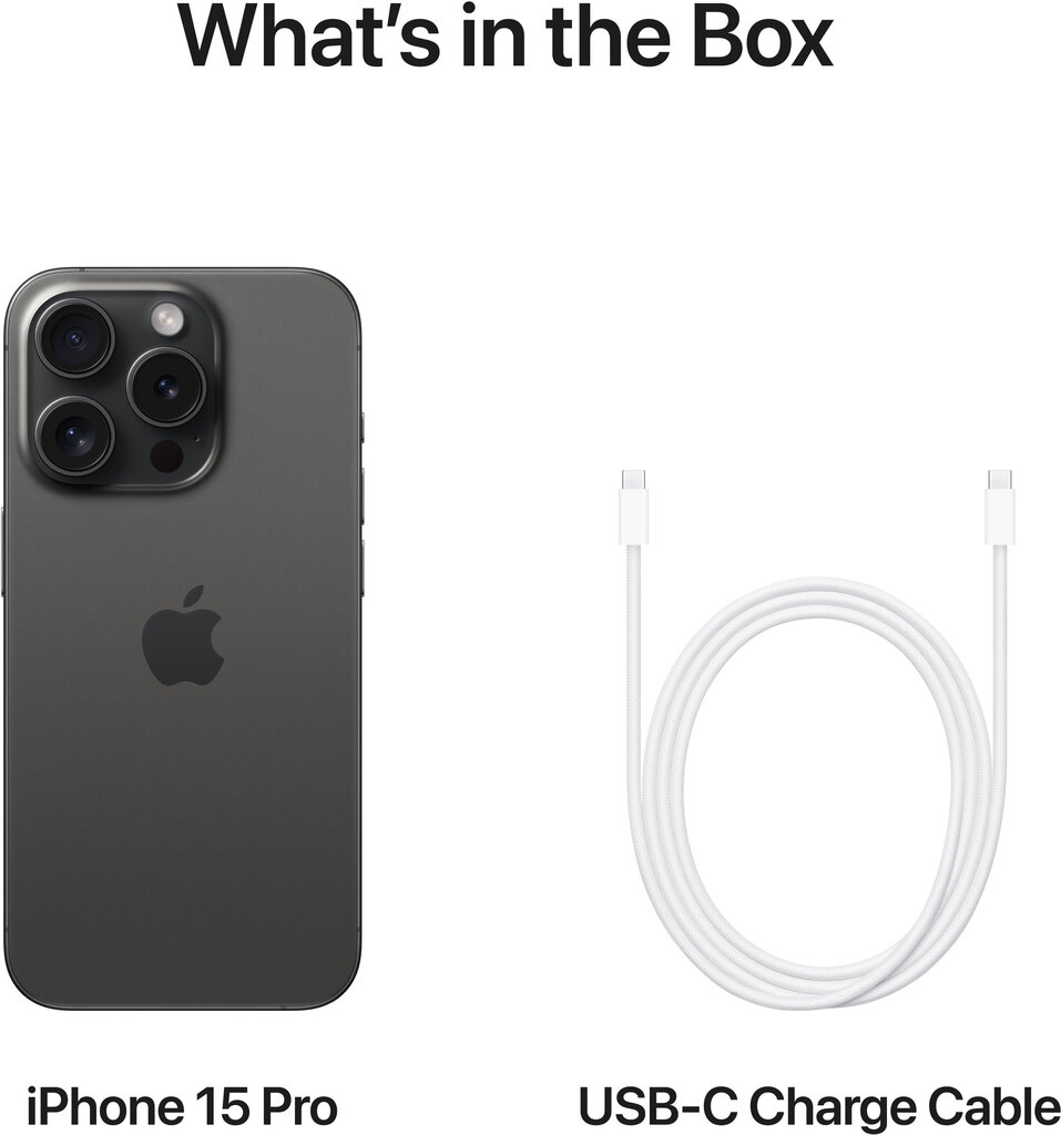 Apple iPhone 15 Pro Max 1TB Black Titanium MU7G3PX/A kaina ir informacija | Mobilieji telefonai | pigu.lt