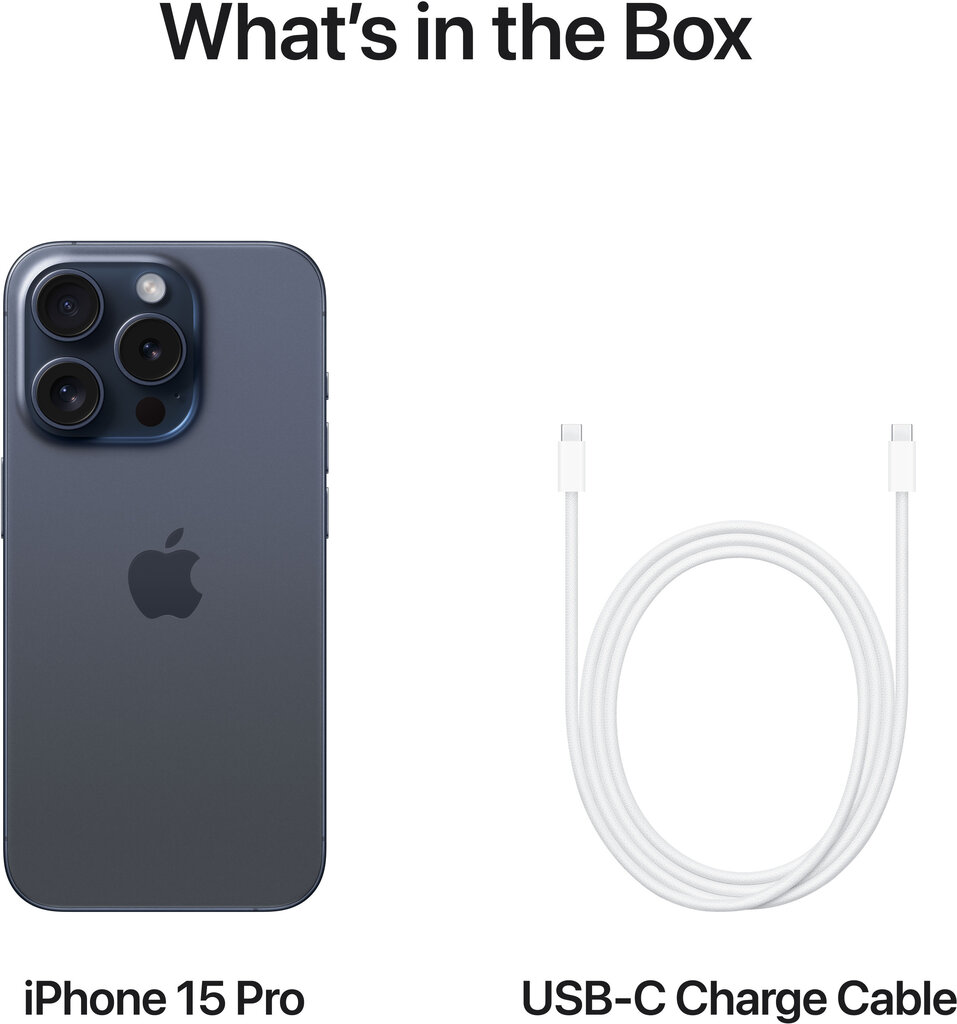 Apple iPhone 15 Pro Max 1TB Blue Titanium MU7K3PX/A kaina ir informacija | Mobilieji telefonai | pigu.lt