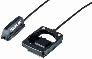 Laikiklis Sigma Handlebar Long wired CR2032 150 cm, juodas kaina ir informacija | Kiti dviračių priedai ir aksesuarai | pigu.lt
