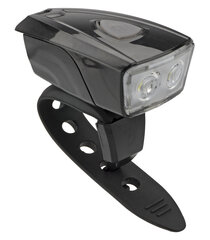 Priekinis dviračio žibintas Azimut Compact Double 50lm USB, juodas kaina ir informacija | Žibintai ir atšvaitai dviračiams | pigu.lt