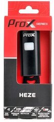 Priekinis dviračio žibintas ProX Heze 400Lm USB, juodas kaina ir informacija | Žibintai ir atšvaitai dviračiams | pigu.lt