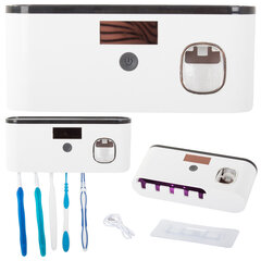 Dantų šepetėlio sterilizatorius su dozatoriumi kaina ir informacija | Vonios kambario aksesuarai | pigu.lt