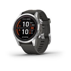 Garmin Fenix 7S Pro Solar Silver/Graphite цена и информация | Смарт-часы (smartwatch) | pigu.lt