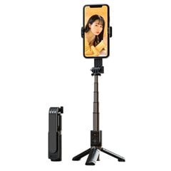 Selfie Stick MINI - with detachable bluetooth remote control and tripod - P09 BLACK цена и информация | Моноподы для селфи («Selfie sticks») | pigu.lt