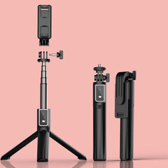 Selfie Stick MINI - with detachable bluetooth remote control and tripod - P40L BLACK цена и информация | Моноподы для селфи («Selfie sticks») | pigu.lt