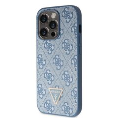 Guess GUHCP14XP4TDSCPB iPhone 14 Pro Max 6.7" niebieski|blue hardcase Crossbody 4G Metal Logo цена и информация | Чехлы для телефонов | pigu.lt