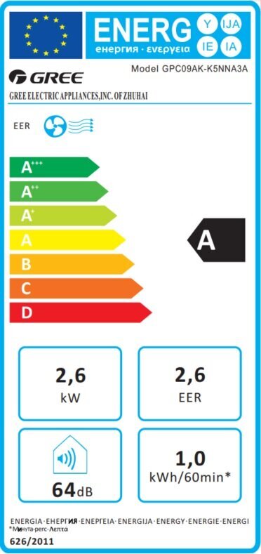 Mobilus oro kondicionierius Shiny, 2,6 kW, A3, R290 kaina ir informacija | Kondicionieriai, šilumos siurbliai, rekuperatoriai | pigu.lt