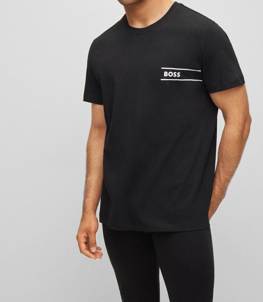 Marškinėliai vyrams Hugo Boss 50479074, juodi kaina ir informacija | Vyriški marškinėliai | pigu.lt
