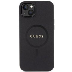 Guess GUHMP15SPSAHMCK iPhone 15 6.1" czarny|black hardcase Saffiano MagSafe цена и информация | Чехлы для телефонов | pigu.lt