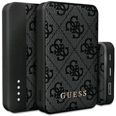 Guess Powerbank 18W GUPB10DP4GEGK 10000mAh czarny|black 4G Leather Metal Logo цена и информация | Зарядные устройства Power bank | pigu.lt