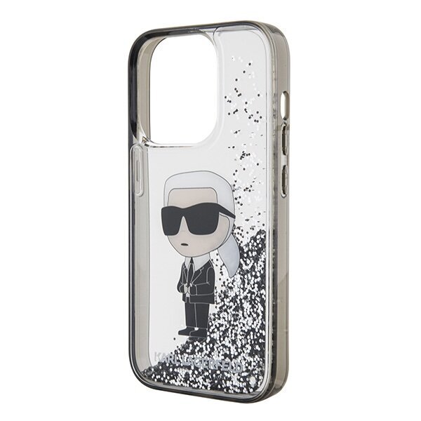 Karl Lagerfeld Liquid Glitter Ikonik kaina ir informacija | Telefono dėklai | pigu.lt