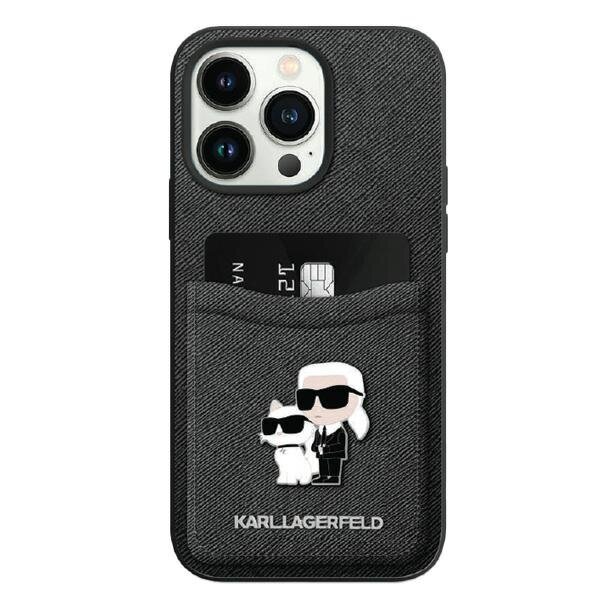 CG Mobile Karl Lagerfeld Saffiano Cardslot KC Metal Pin Back цена и информация | Telefono dėklai | pigu.lt