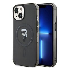 Karl Lagerfeld KLHMP15SHFCKNOK iPhone 15 6.1" czarny|black hardcase IML Ikonik MagSafe цена и информация | Чехлы для телефонов | pigu.lt