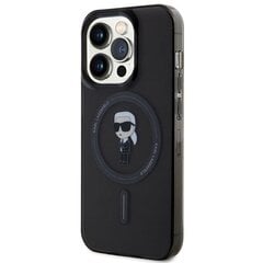 Karl Lagerfeld KLHMP15XHFCKNOK iPhone 15 Pro Max 6.7" czarny|black hardcase IML Ikonik MagSafe цена и информация | Чехлы для телефонов | pigu.lt