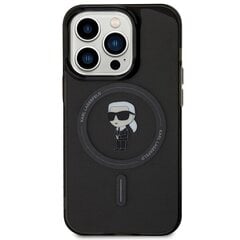 Karl Lagerfeld KLHMP15XHFCKNOK iPhone 15 Pro Max 6.7" czarny|black hardcase IML Ikonik MagSafe цена и информация | Чехлы для телефонов | pigu.lt