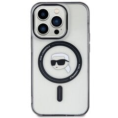 Karl Lagerfeld KLHMP15XHKHNOTK iPhone 15 Pro Max 6.7" transparent hardcase IML Karl`s Head MagSafe цена и информация | Чехлы для телефонов | pigu.lt