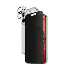 PanzerGlass Privacy Bundle 3in1 iPhone 15 Pro 6.1" D3O Hardcase + Screen Protector UWF+ Lens 1137+1173+P2810 цена и информация | Чехлы для телефонов | pigu.lt