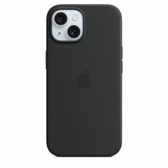 Apple iPhone 15 Silicone Case with MagSafe - Black MT0J3ZM/A цена и информация | Чехлы для телефонов | pigu.lt