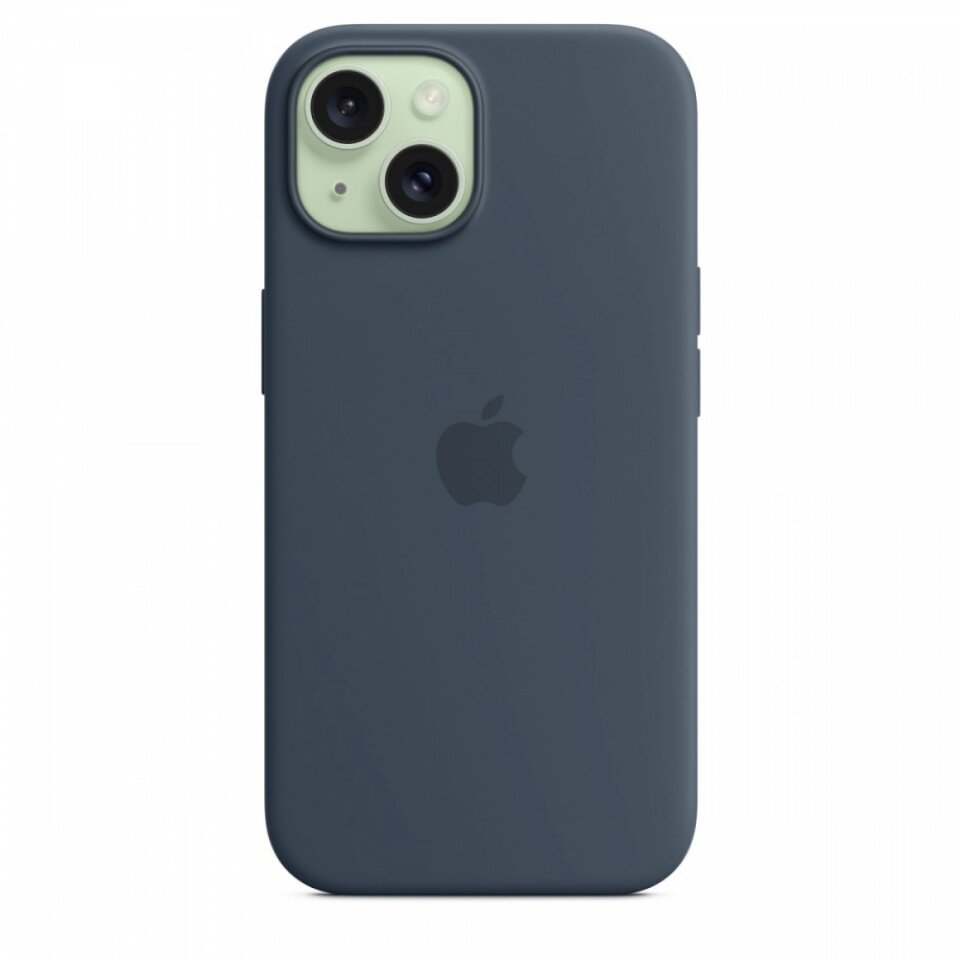 Apple Silicone Case MagSafe MT0N3ZM/A Storm Blue kaina ir informacija | Telefono dėklai | pigu.lt