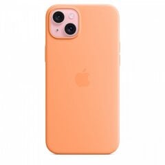 Apple Silicone Case MagSafe MT173ZM/A Orange Sorbet kaina ir informacija | Telefono dėklai | pigu.lt