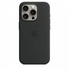 Apple iPhone 15 Pro Silicone Case with MagSafe - Black MT1A3ZM/A цена и информация | Чехлы для телефонов | pigu.lt