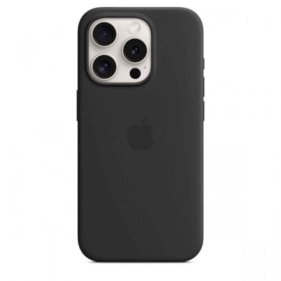 Apple Silicone Case MagSafe MT1A3ZM/A Black kaina ir informacija | Telefono dėklai | pigu.lt