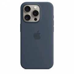 Apple iPhone 15 Pro Silicone Case with MagSafe - Storm Blue MT1D3ZM/A цена и информация | Чехлы для телефонов | pigu.lt