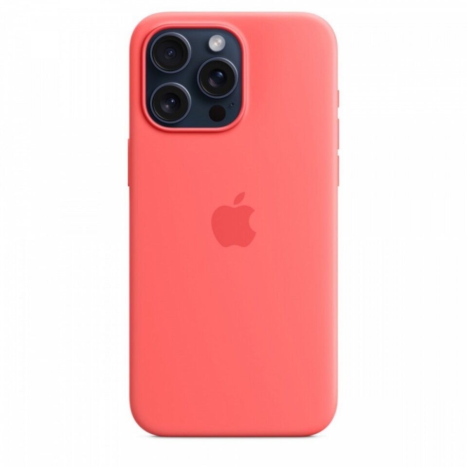 Apple iPhone 15 Pro Max Silicone Case with MagSafe - Guava MT1V3ZM/A цена |  pigu.lt