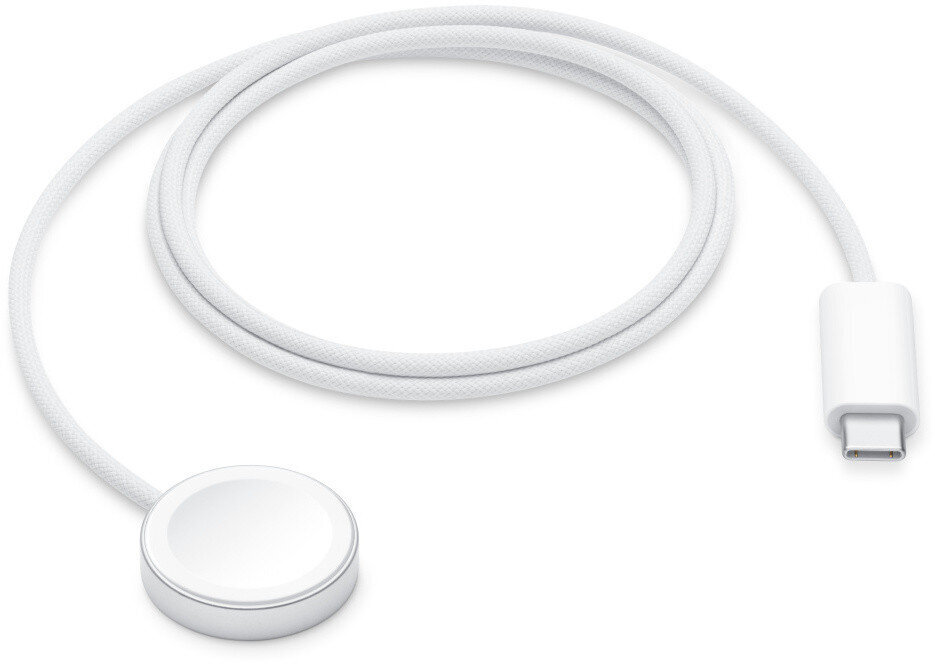 Apple Watch Magnetic Fast Charger to USB-C Cable (1 m) - MT0H3ZM/A цена и информация | Išmaniųjų laikrodžių ir apyrankių priedai | pigu.lt