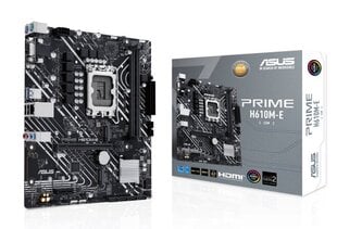 Asus Prime H610M-E-CSM kaina ir informacija | Pagrindinės plokštės | pigu.lt