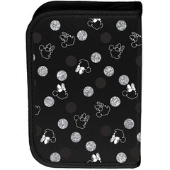 Mokyklinis penalas Paso Minnie DM23KK-001BW, 19,5x13x3,5 cm цена и информация | Пеналы | pigu.lt