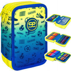 Mokyklinis penalas su priedais Coolpack Jumper 3 Football F067339, 19,5x12,5x6,5 cm kaina ir informacija | Penalai | pigu.lt