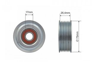 DIRŽO ĮTEMPIKLIO SKRIEMULYS LEXUS IS II, TOYOTA AURIS, AVENSIS, COROLLA, RAV 4 III, VERSO 2.0D/2.2D 08.05- 16604-26010 - цена и информация | Автопринадлежности | pigu.lt