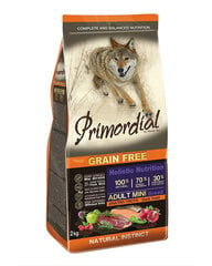 Primordial Grain Free Adult suaugusiems visų veislių šunims su upėtakiu ir antimi, 12 kg kaina ir informacija | Sausas maistas šunims | pigu.lt