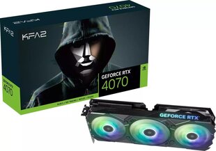 KFA2 GeForce RTX 4070 EX Gamer 1-Click OC (47NOM7MD7JEK) kaina ir informacija | Vaizdo plokštės (GPU) | pigu.lt