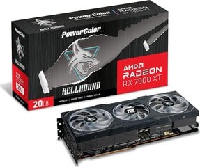 PowerColor Hellhound AMD Radeon RX 7900 XT (RX 7900 XT 20G-L/OC) kaina ir informacija | Vaizdo plokštės (GPU) | pigu.lt