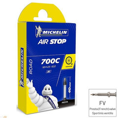 Dviračio padangos kamera Michelin Air Stop GAL-FV 40 mm 700x18/25 kaina ir informacija | Dviračių kameros ir padangos | pigu.lt