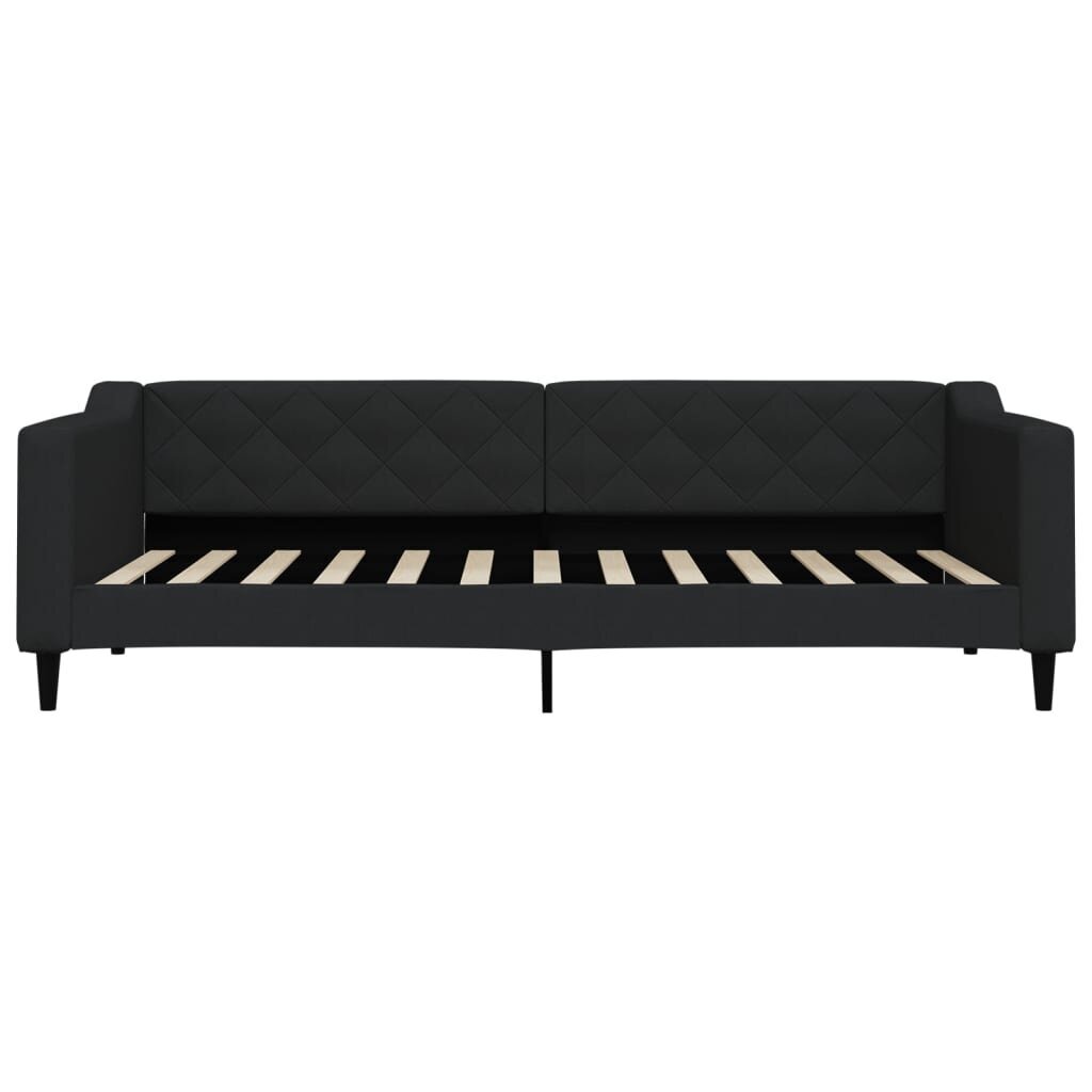 Sofa-lova vidaXL, 90x200 cm, juoda kaina ir informacija | Lovos | pigu.lt